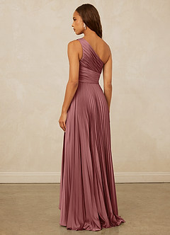 Christian Siriano Bridal for Azazie 1008 Bridesmaid Dresses Amethyst A-Line One Shoulder Stretch Satin Dress image2