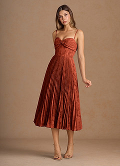 Annie Auburn Pleated Midi Dress image5