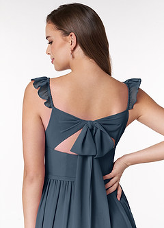 Azazie Metz Bridesmaid Dresses Neptune A-Line Sweetheart Ruched Chiffon Dress image6