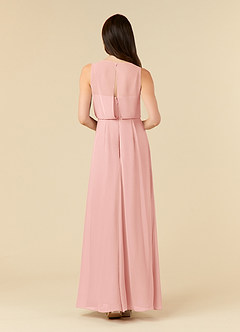 Azazie Marchioness 신부의 어머니 드레스 A라인 쉬폰 바닥 길이 드레스 image2