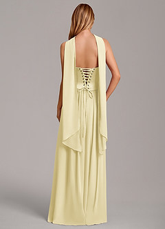 Azazie Cadence Suknie dla druhen Linia A Gorset Satyna elastyczna Do ziemi Sukienka image4