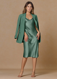 front Rowan Eukalyptus Hochwertiger zweiteiliger Performance-Anzug aus hochwertigem Gewebe