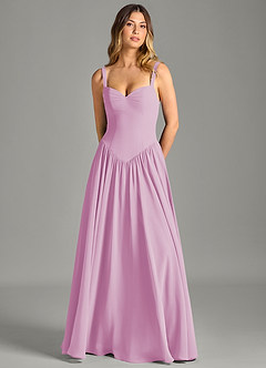 Azazie Evadina Suknie dla druhen Linia A Gorset Szyfon Do ziemi Sukienka image5