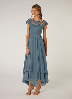 Azazie Shonda Mother of the Bride Dresses Twilight Lace Chiffon Dress image3