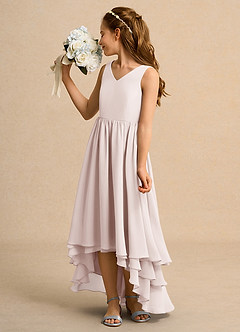 Azazie Kitten Junior Formal Flower Girl Klänningar Klä A-Line i Chiffong image5