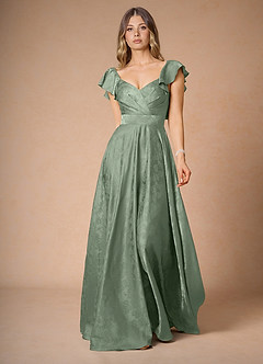 Aaliyah Sage Blue Maxi Dress image1