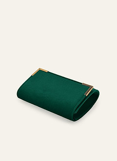 front Matchende farve fløjlskuvert clutch
