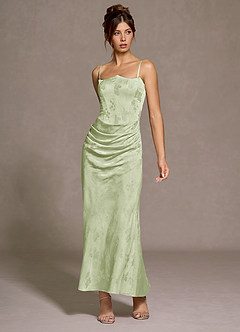 Maxi jurk Amabel Licht Groen image4