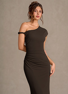 Robe Longue Chocolat Heliora image3