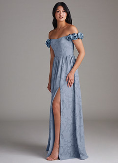 Autumn Powder Blue Maxi Dress image2