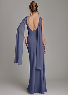 Azazie Essence Bridesmaid Dresses Stormy Sheath Chiffon Dress image8