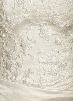 Azazie Angel Wedding Dresses Antique White Mermaid Strapless Charmeuse Dress image11