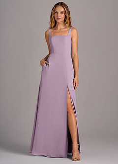 Azazie Debra Bridesmaid Dresses Wisteria A-Line with Pockets Chiffon Convertible Dress image5