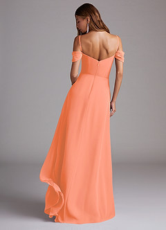 Azazie Marley Bridesmaid Dresses Sunset A-Line Off the Shoulder Chiffon Convertible Dress image7