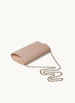 front Kort konvoluttaske i patentlæder