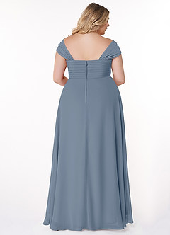 Azazie Kaitlynn Bridesmaid Dresses Twilight Empire Ruched Chiffon Convertible Dress image11