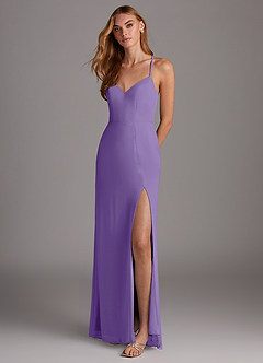 Azazie Manila Bridesmaid Dresses Tahiti Sheath V-Neck Chiffon Dress image3