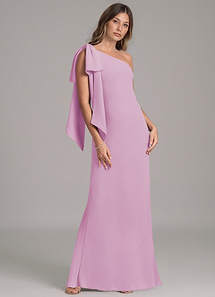 Azazie Capri Suknie dla druhen Linia A Jedno ramię Szyfon Do ziemi Sukienka image4