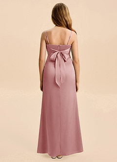 Azazie Christen Junior Klä av A-Line i Stretch Satin Plisserad image5