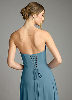 Azazie Ayla Abiti da Damigella Abito A-Line in Chiffon Scollo a Cuore Bermuda image13