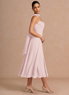 Gabriela Blushing Pink Midi Dress image4