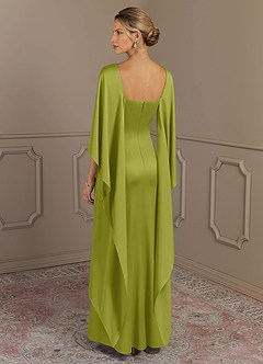 Azazie Eli Mère de la mariée Robes Robe Fourreau en Satin extensible Col de bateau Citronnelle image2