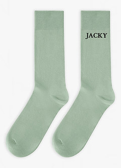front Chaussettes brodées personnalisées pour mariés et garçons d'honneur