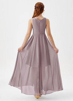 Azazie Lizette Junior Dusk A-Line Pleated Chiffon Dress image5