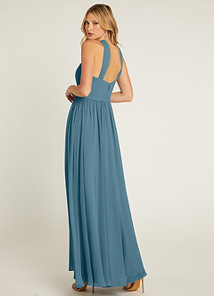 Azazie Jacey Final Sale Bermuda A-Line Pleated Chiffon Dress image4