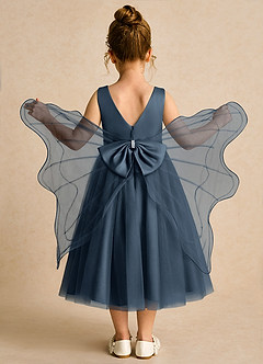 Azazie Pear Flower Girl Dresses Neptune Ball-Gown Bow Tulle Dress image1