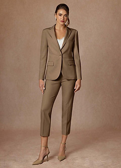 front Kennedy Trufa Pantalones de vestir de alto rendimiento con tejido refinado