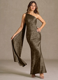 Sapphira Coffee Brown Maxi Dress image4