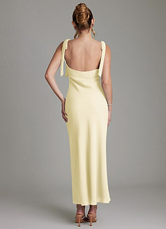 Azazie Luddie Abiti da Damigella Abito Sirena in Chiffon Fiocco Sorbetto Al Limone image6