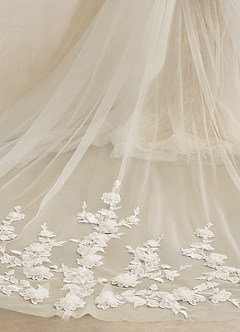 Azazie Avia Wedding Dresses Diamond White Champagne Mermaid Sequins Lace Dress image9