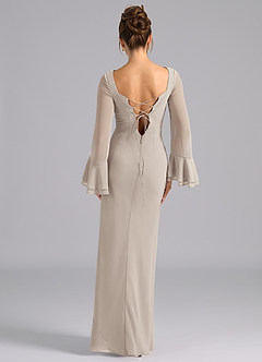 Azazie Leone Bridesmaid Dresses Frost Mermaid Corset Chiffon Dress image6