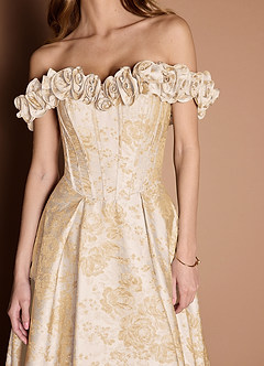Zora Vintage Champagne Gown image7