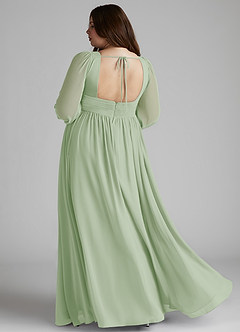 Vestido Salvia Polvoriento Largo Norah image5