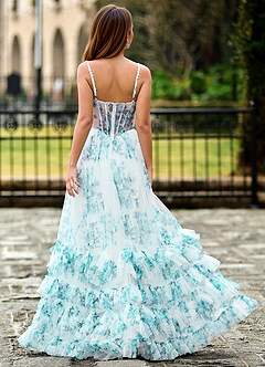 Pomeappy Green Tulle Prom Dress image2