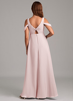 Azazie Rhea Zwangerschaps Bruidsmeisjekleding A-Lijn Geplooid Chiffon Vloerlengte Jurk image2