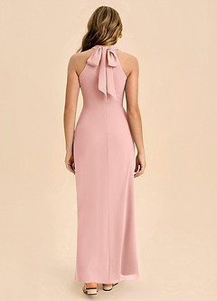 Azazie Doretta Junior Rosette Sheath Pleated Chiffon Dress image2