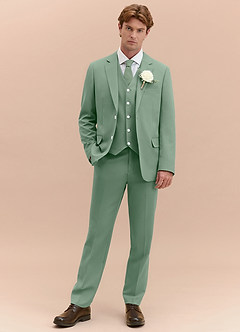 front James Matcha Structured Stretch 3-piece suit