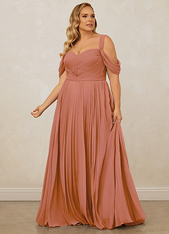 Christian Siriano Bridal for Azazie 1013 Bridesmaid Dresses MAI TAI A-Line Off the Shoulder Chiffon Dress image13