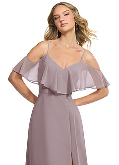 Azazie Jean Bridesmaid Dresses Dusk A-Line Chiffon Convertible Dress image6