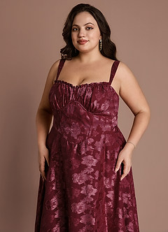 Sylvie Wine Midi Dress image12