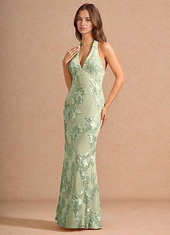 Maxi jurk Dulcie Licht Groen image4