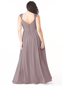 Azazie Cleobella Bridesmaid Dresses Dusk A-Line Sweetheart Lace Chiffon Dress image9