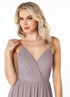 Azazie Gracie Bridesmaid Dresses Dusk A-Line Pleated Chiffon Dress image6