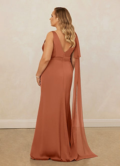 Christian Siriano Bridal for Azazie 1011 Bridesmaid Dresses Cedar Rose Mermaid Bow Stretch Satin Dress image12