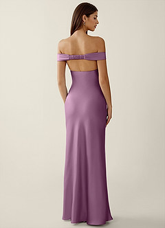 Gwendonme Wisteria Satin Crystal Linen Prom Dress image2