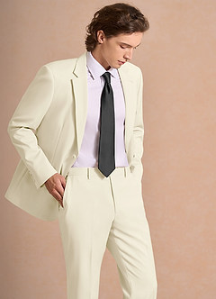 front James Ivory Structured Stretch Suit Jacket